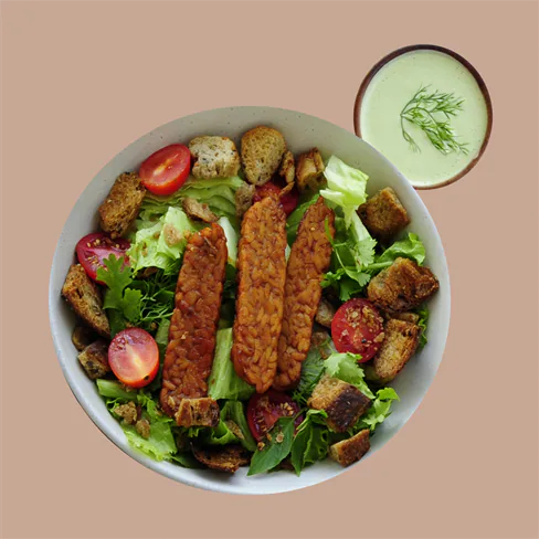 Caesar Salad With Tempeh