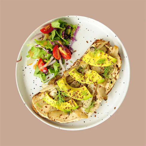 Cheesy Mushroom Toast