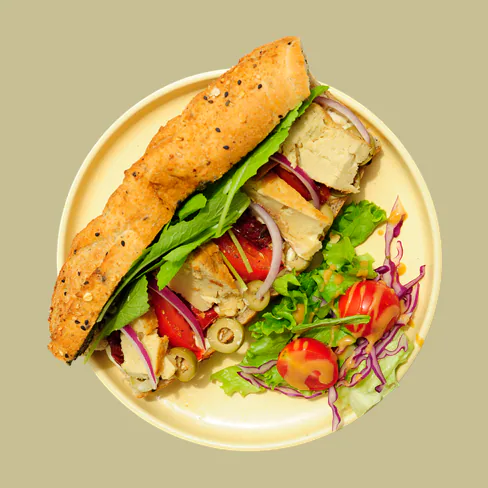 Italian Baguette With Brie Cheese