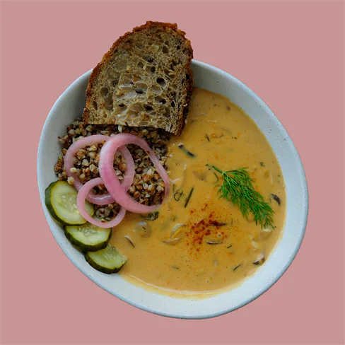 Mushroom Stroganoff With Buckwheat