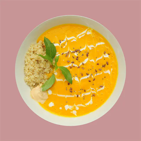 Pumpkin Cream Soup + Quinoa